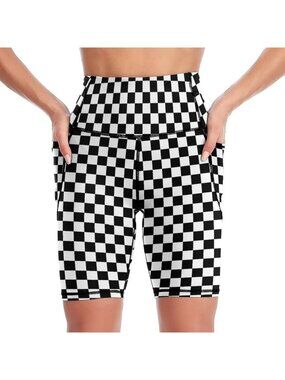 High Waist Tummy Control Biker Shorts for Women - Knee Length Yoga & Running